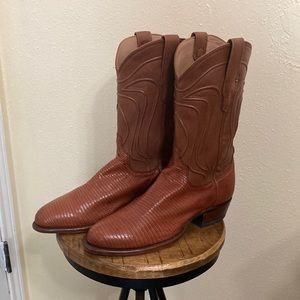 Tecovas Nolan Pecan lizard boot 9.5D